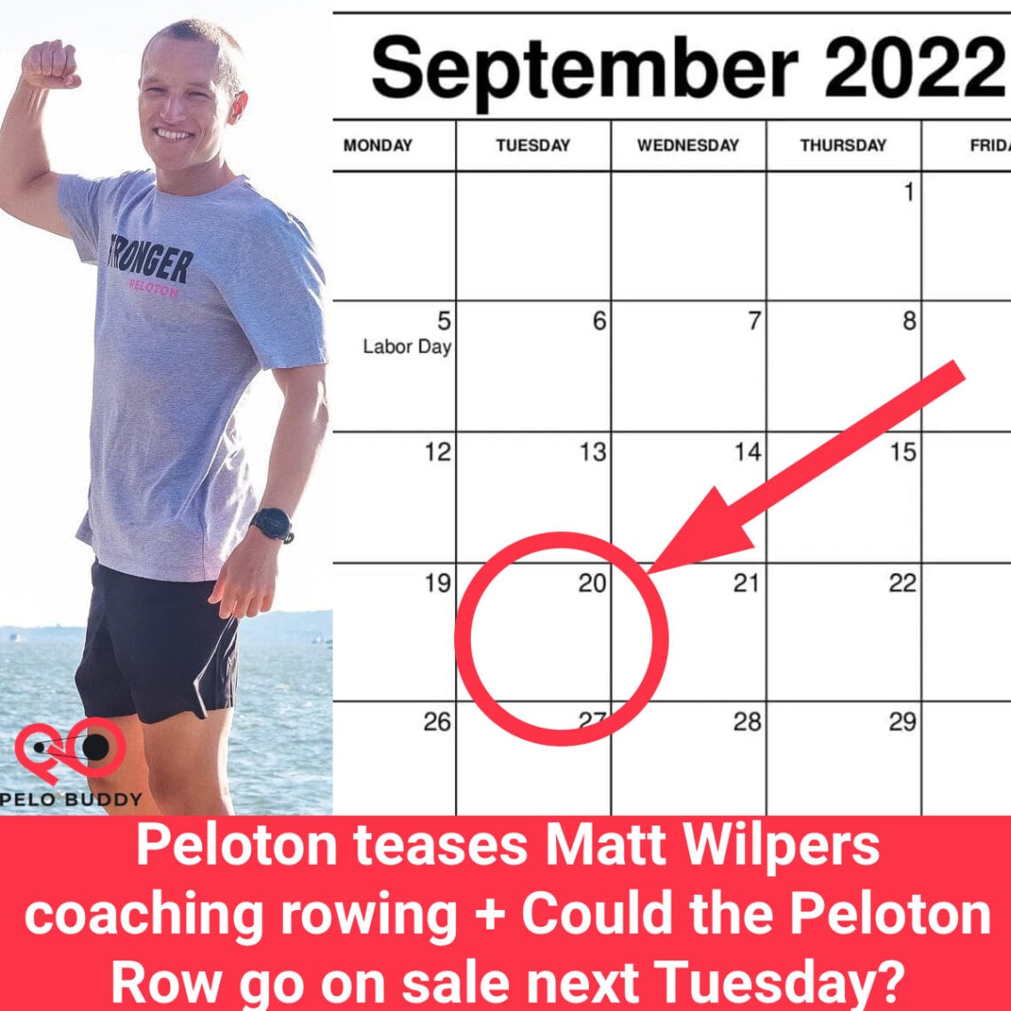 Peloton teases Matt Wilpers coaching rowing + could the Peloton Row go