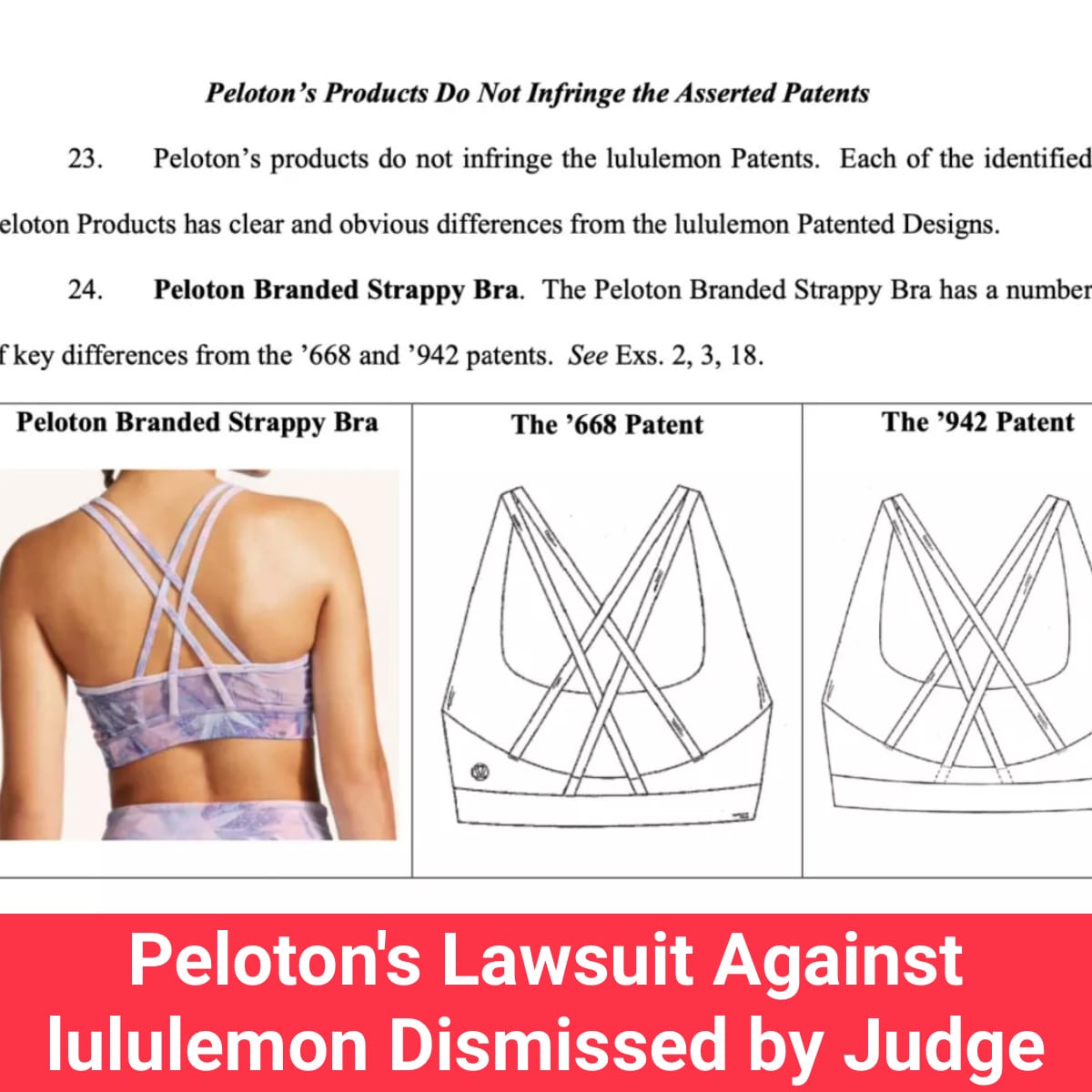 Peloton, Lululemon settle lawsuit over women's apparel line