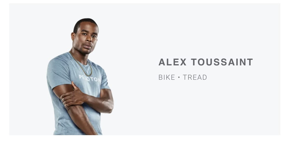 Peloton Instructor Page - Alex Toussaint