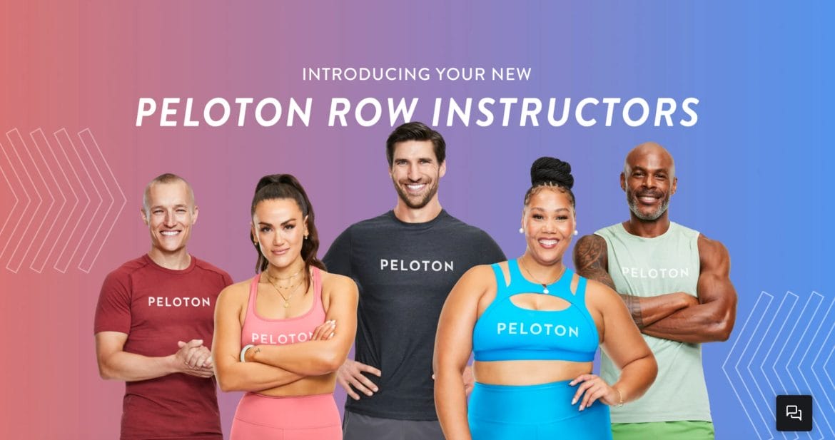 Peloton Row instructors. Image credit Peloton.