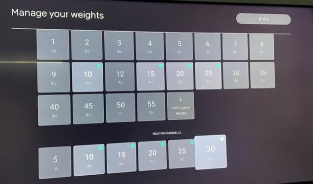 Selecting Weights for Profile