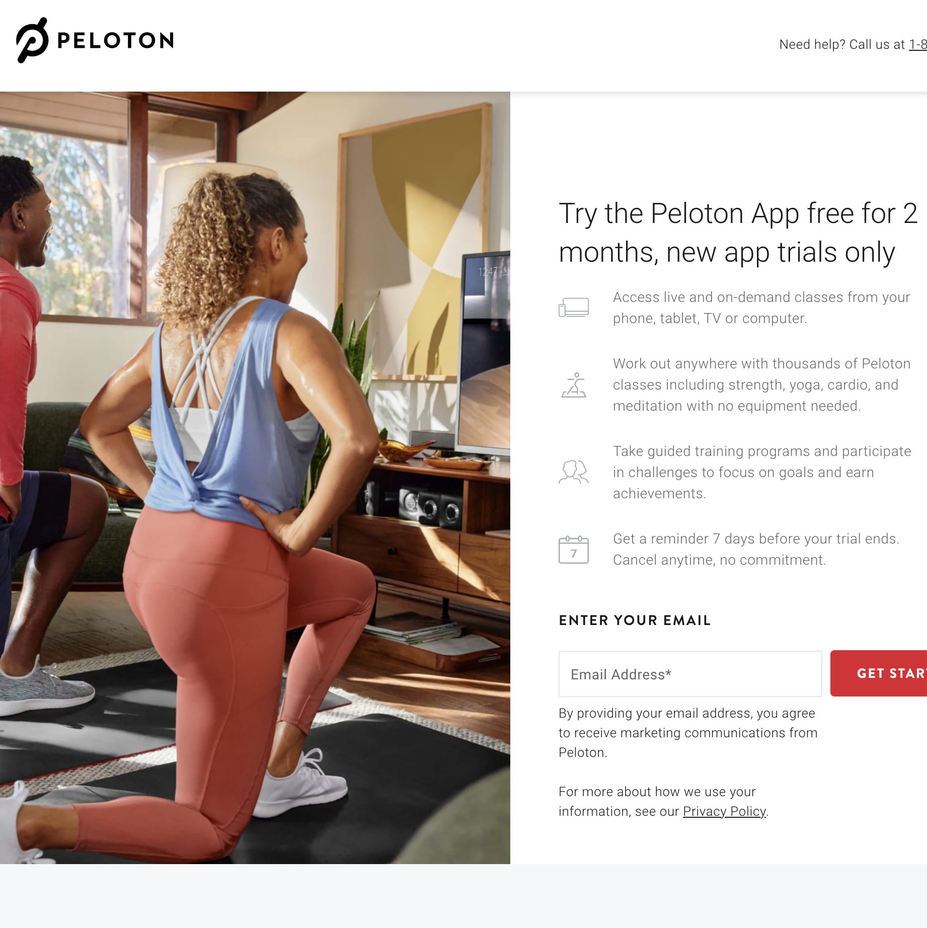 Peloton app 90 day free online trial