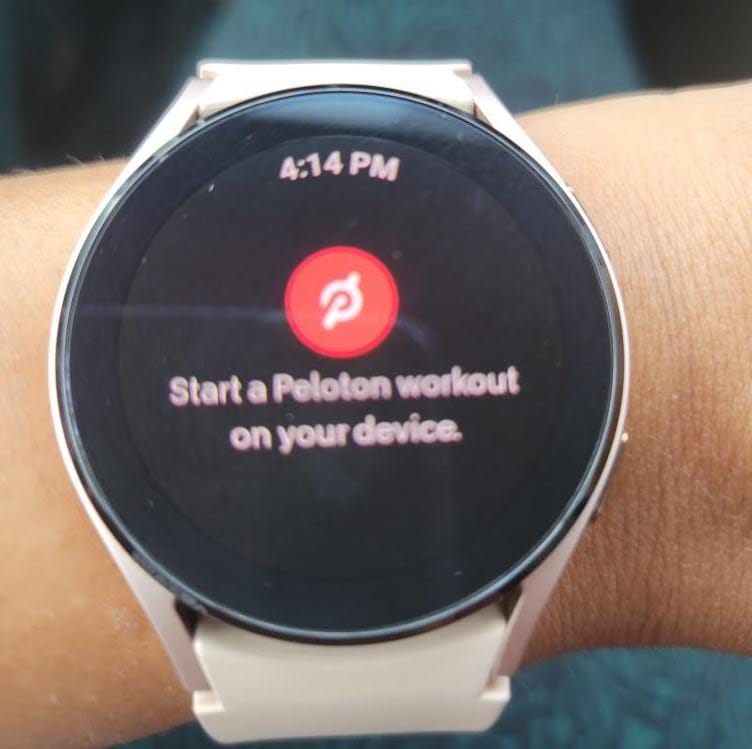 Peloton App on Wear OS Watch