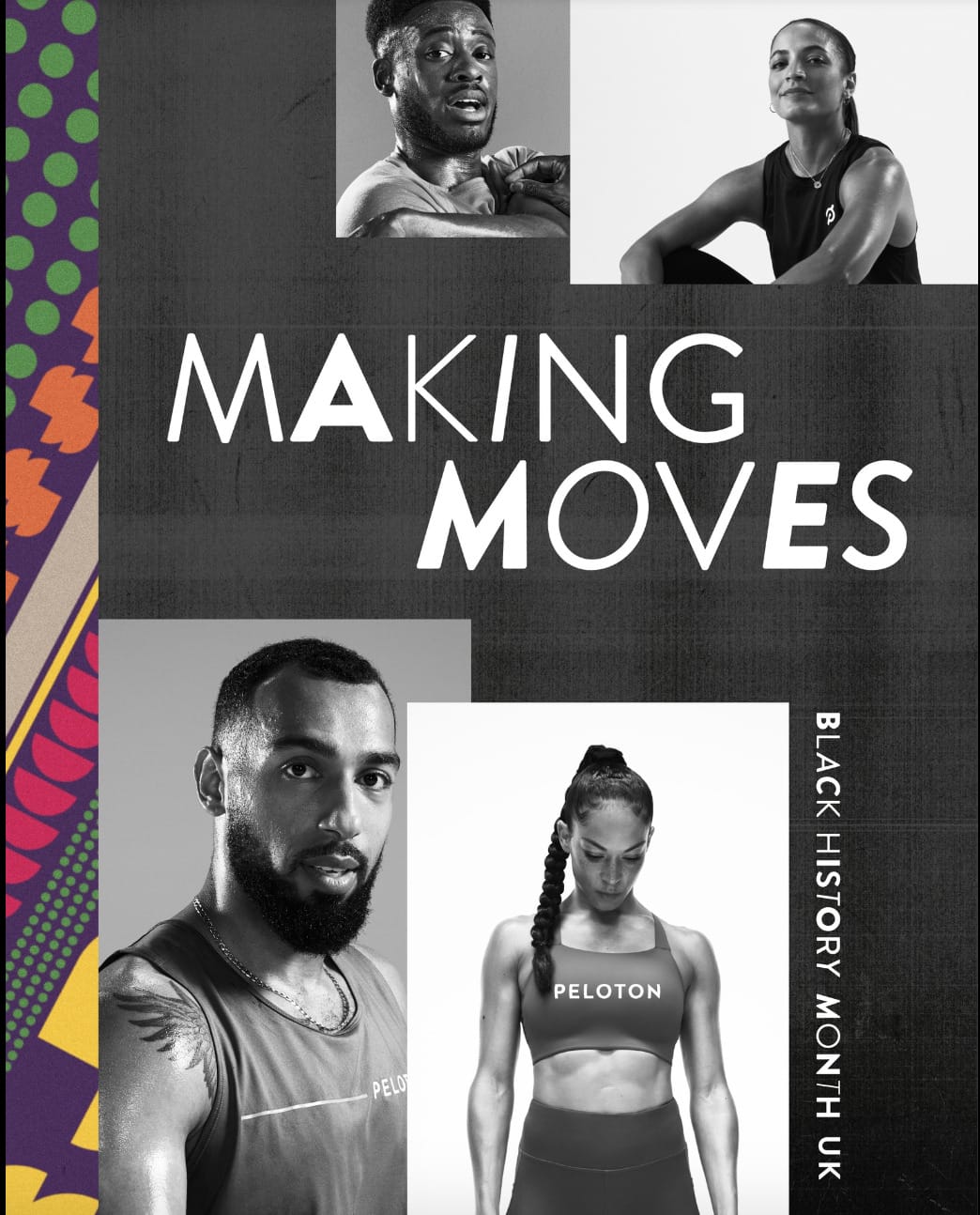 U.K. Black History Month. Image credit Peloton.