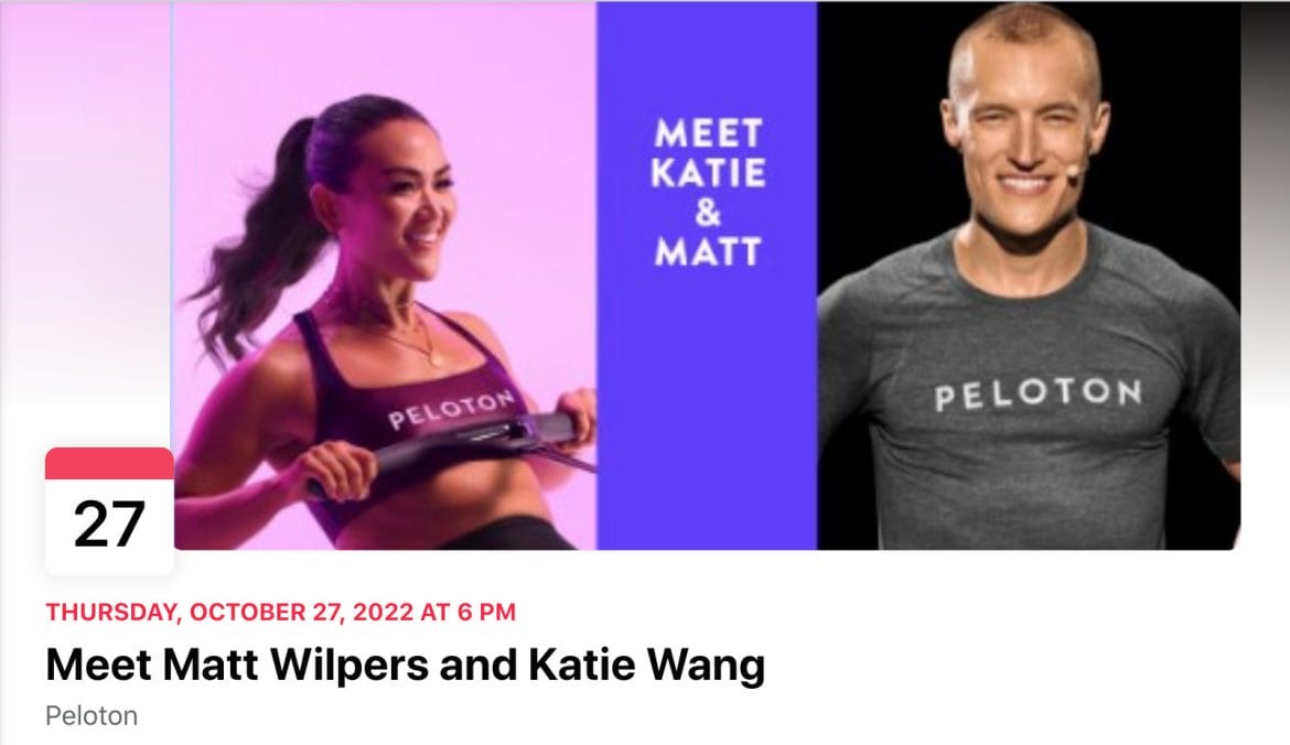 Meet & greet with Katie and Matt.