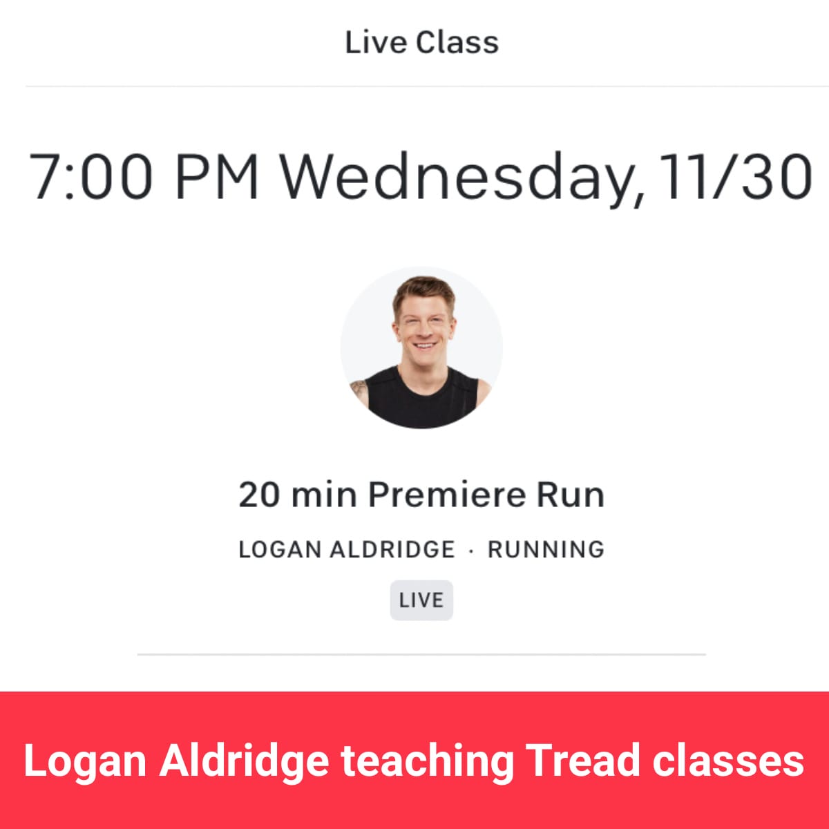 Logan Aldridge premiere run on schedule.