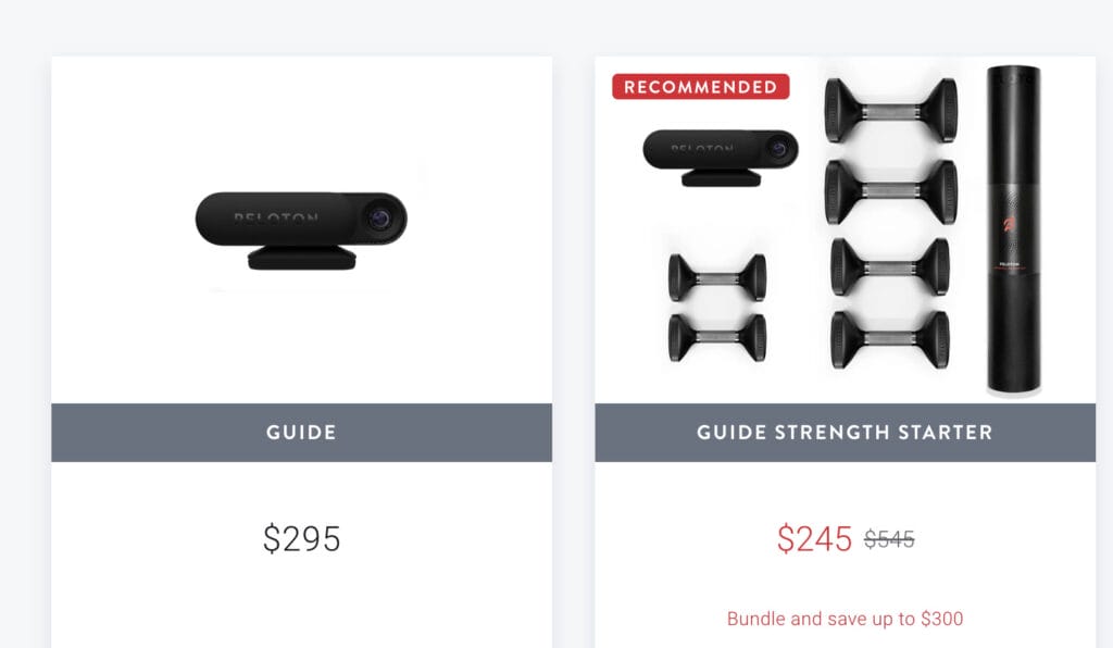 Peloton Guide Black Friday offers from Peloton.