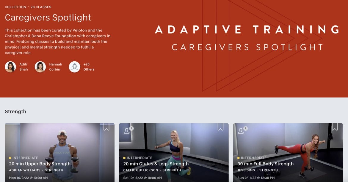 Adaptive Training Caregivers Spotlight Collection.