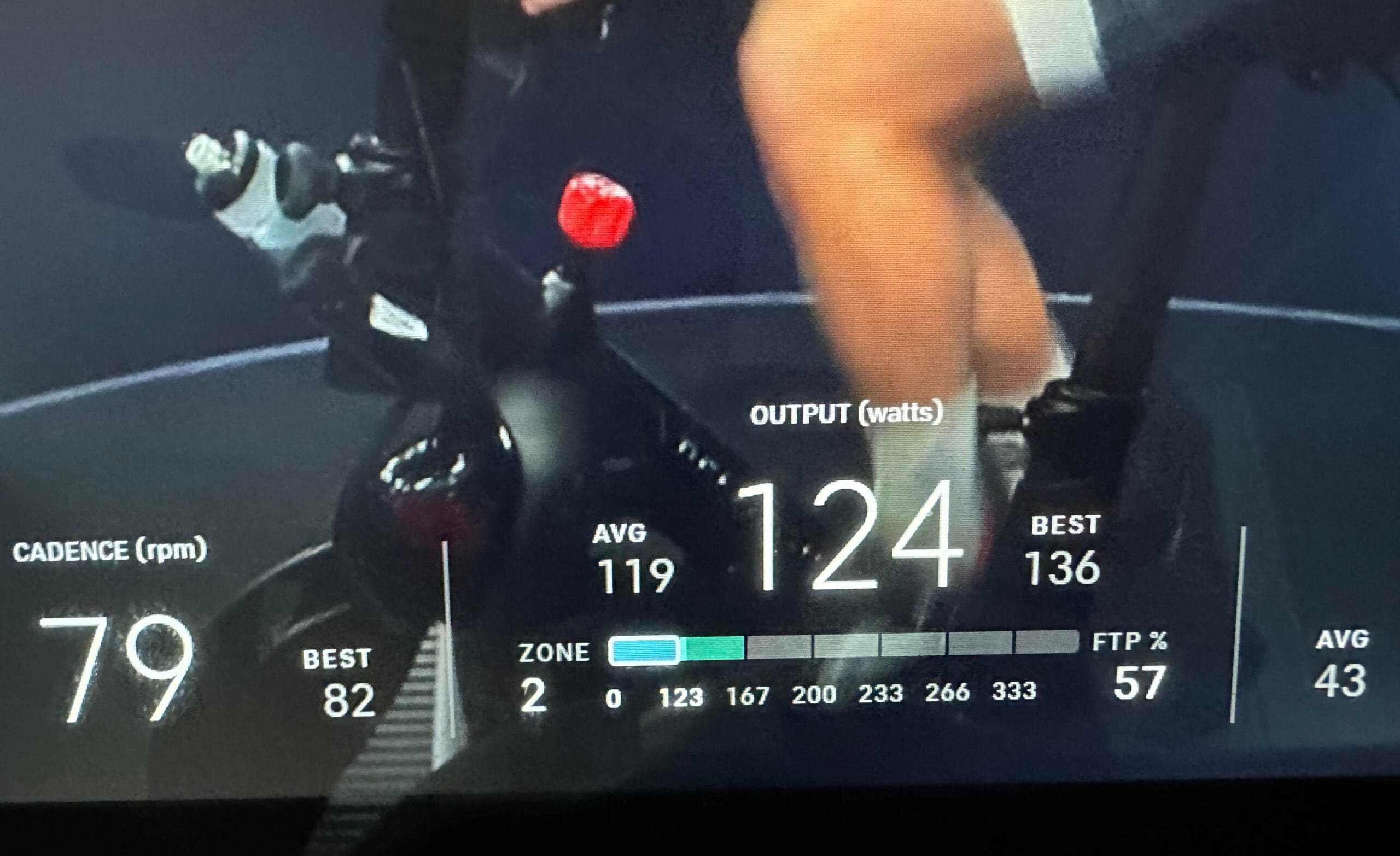 Target Power Zone indicator added to Peloton Bike in classes visually