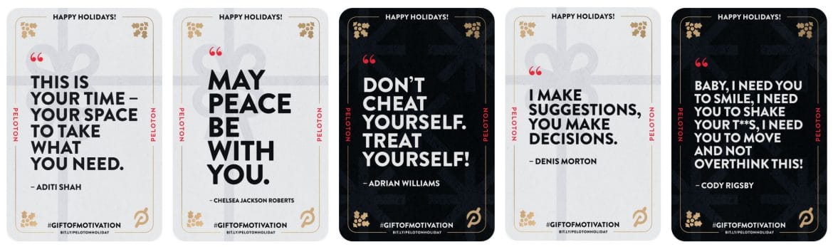 Peloton Digital Holiday Cards