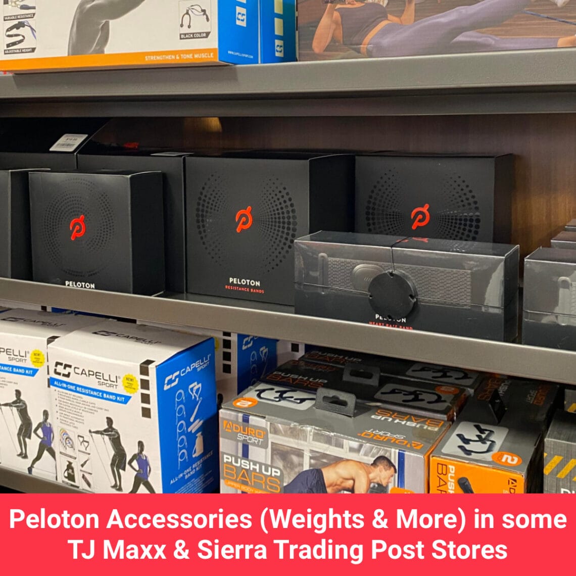 Peloton Accessories (Weights & More) in some TJ Maxx, Marshalls