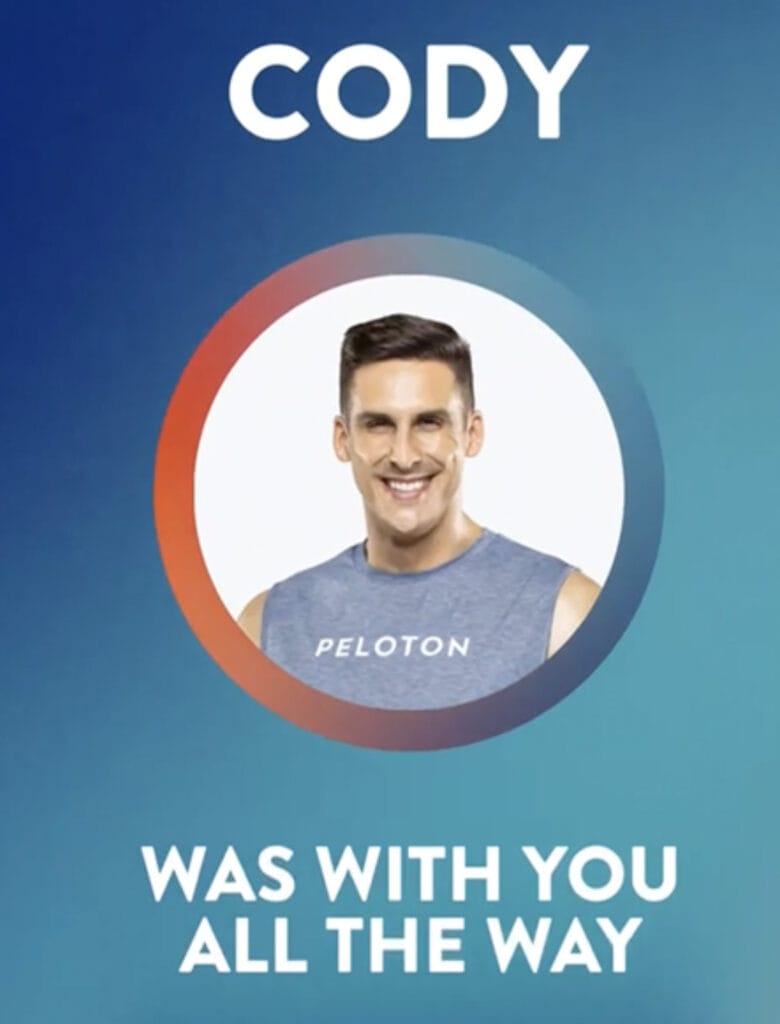 The Cooldown highlights your favorite coach from the year as well on Peloton.