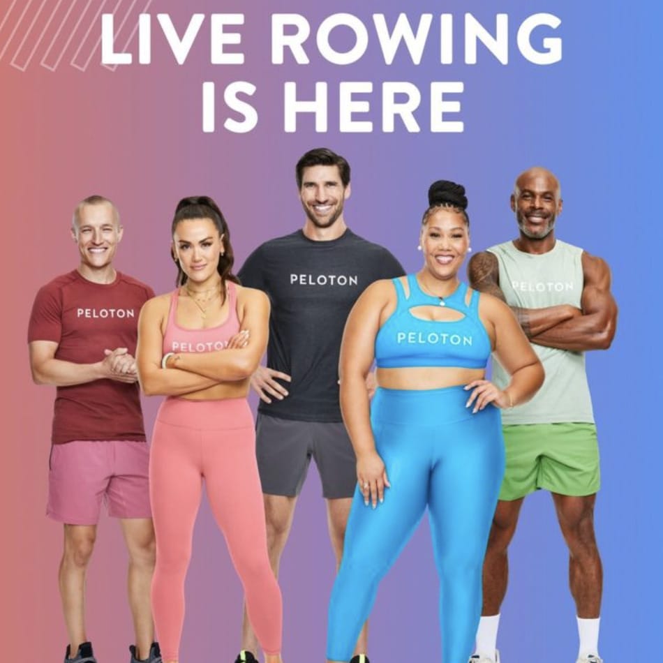 Post on Peloton instagram announcing live Peloton rowing classes starting Jan 23.