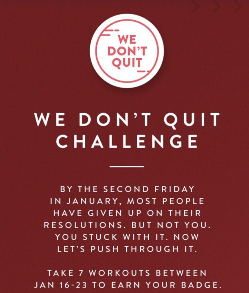 Post from Peloton on Instagram about the challenge.