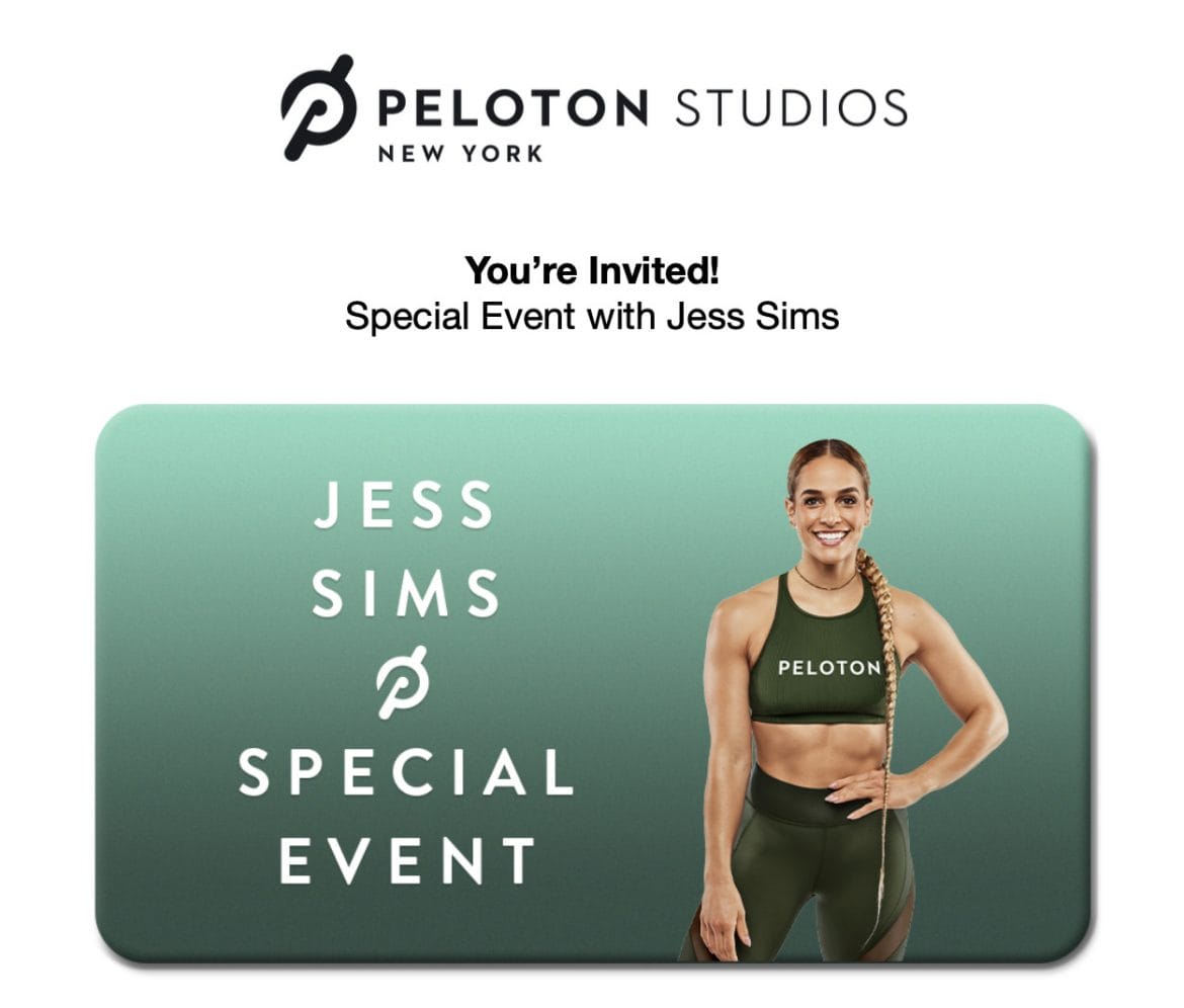 Email invitation for 3/11 event with Jess Sims at PSNY.