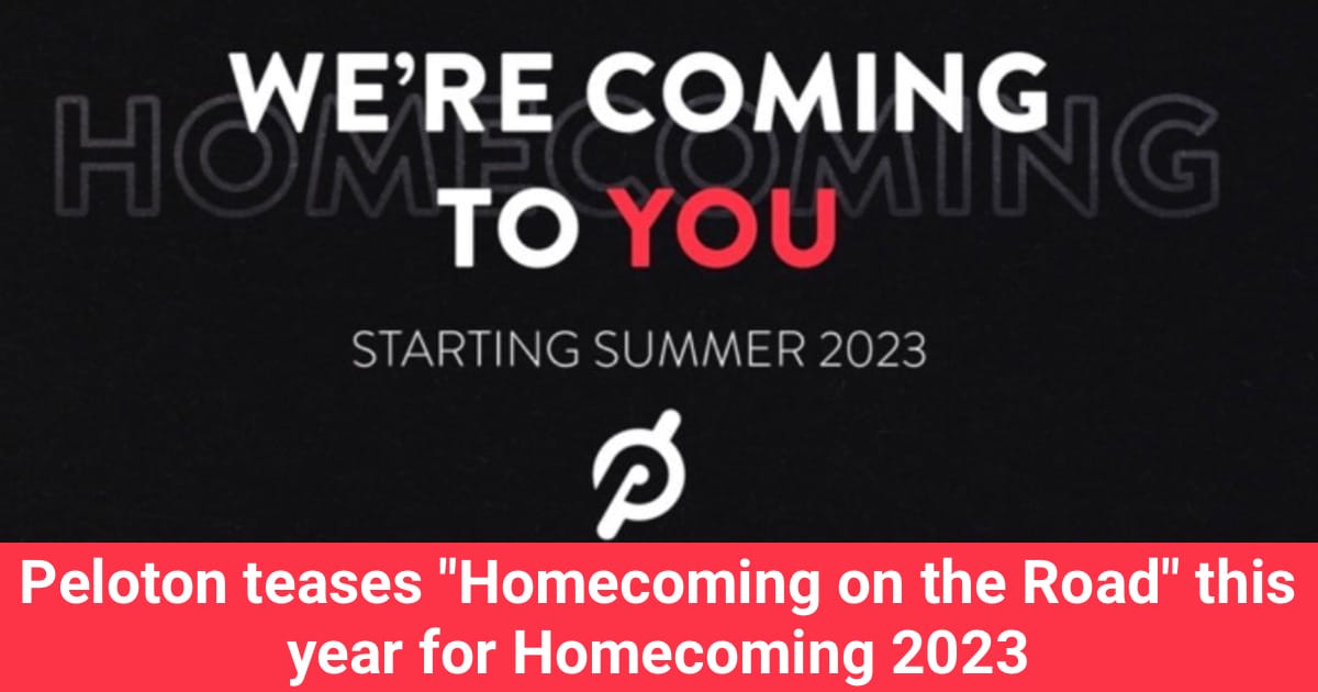 Peloton 2023 Peloton teases on the Road" this