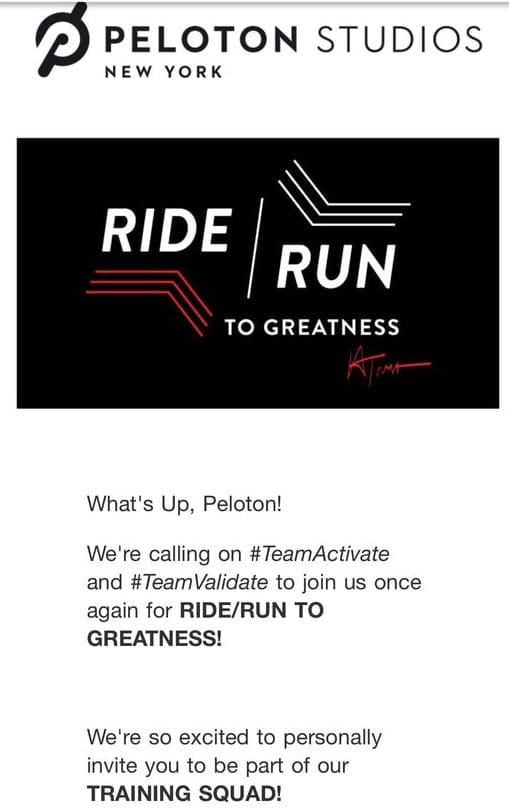 Peloton Officially Announces Run & Ride to Greatness with Alex