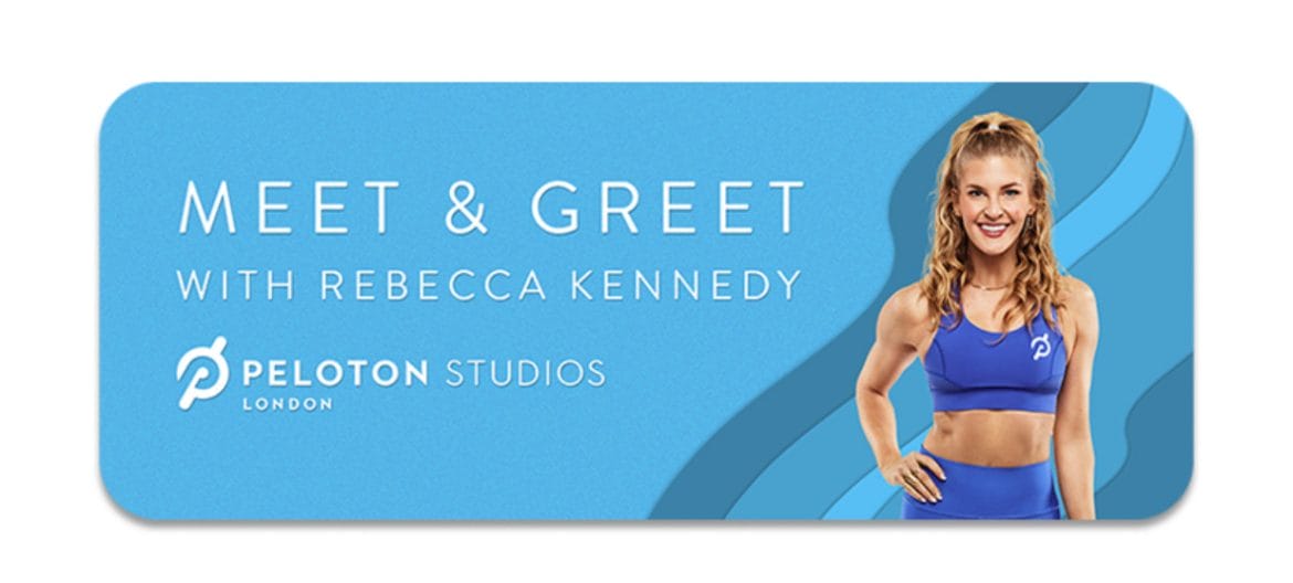 Meet & greet with Rebecca Kennedy at Peloton Studios London.