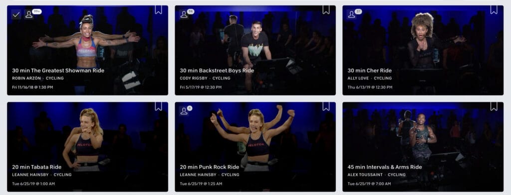 Peloton has removed another block of classes from the on-demand library.