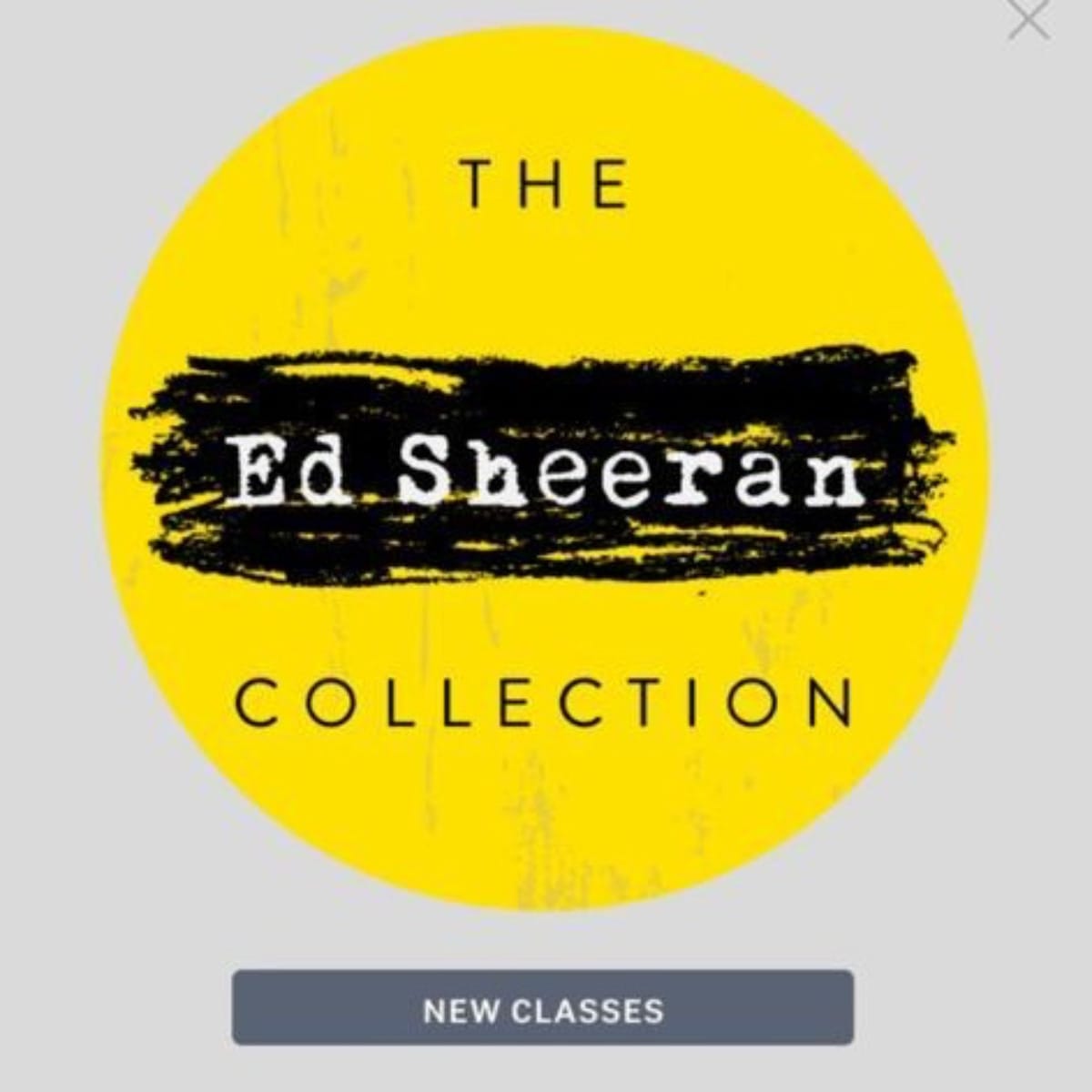 Peloton highlighting the new Ed Sheeran classes in the Peloton app