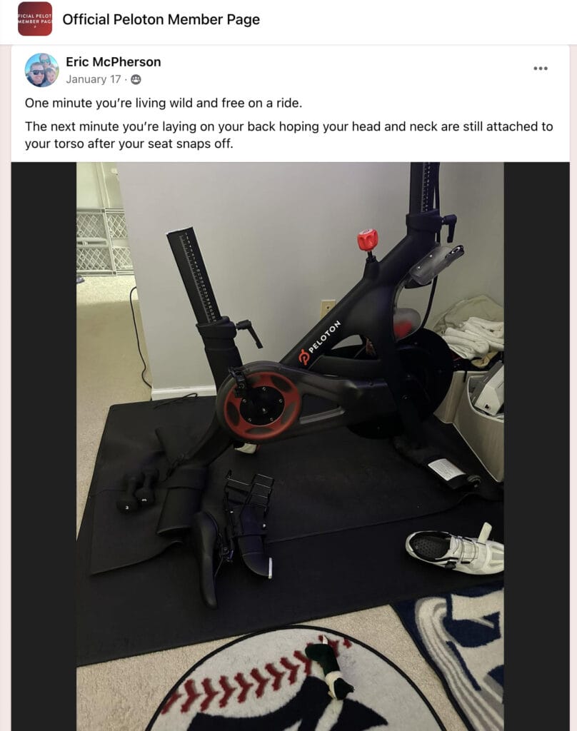 Eric's post in the OPP about the seat post issue back in January.