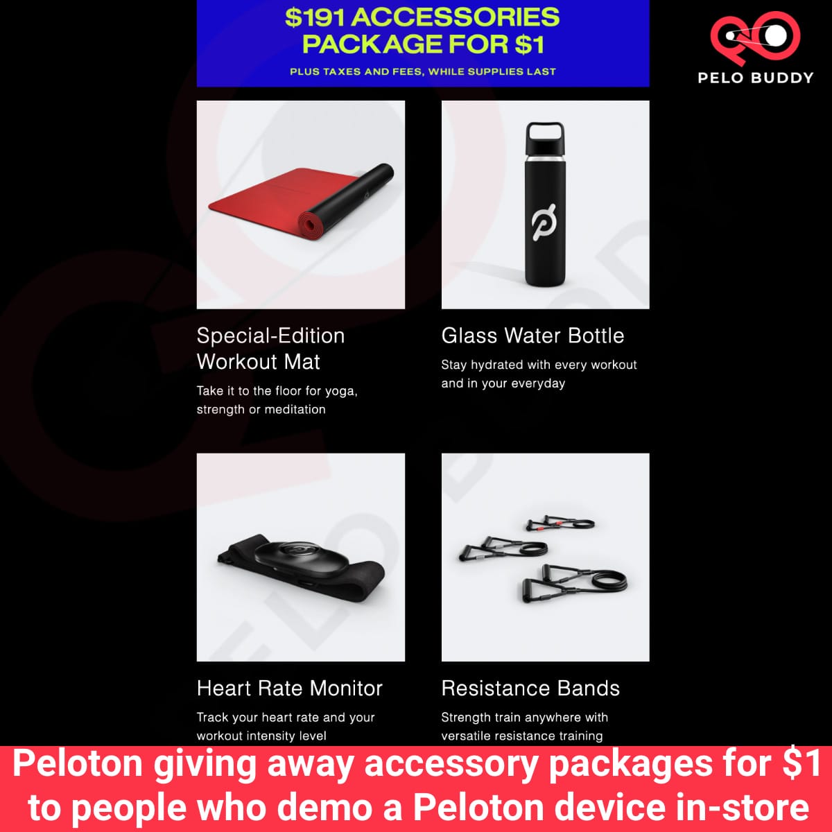 Peloton Special Edition Workout/ yoga mat New