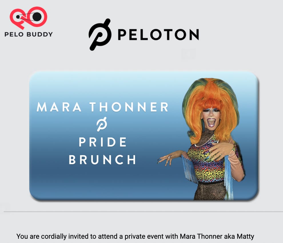 Peloton Pride Brunch with Mara Thonner - AKA Peloton instructor Matty Maggiacomo.