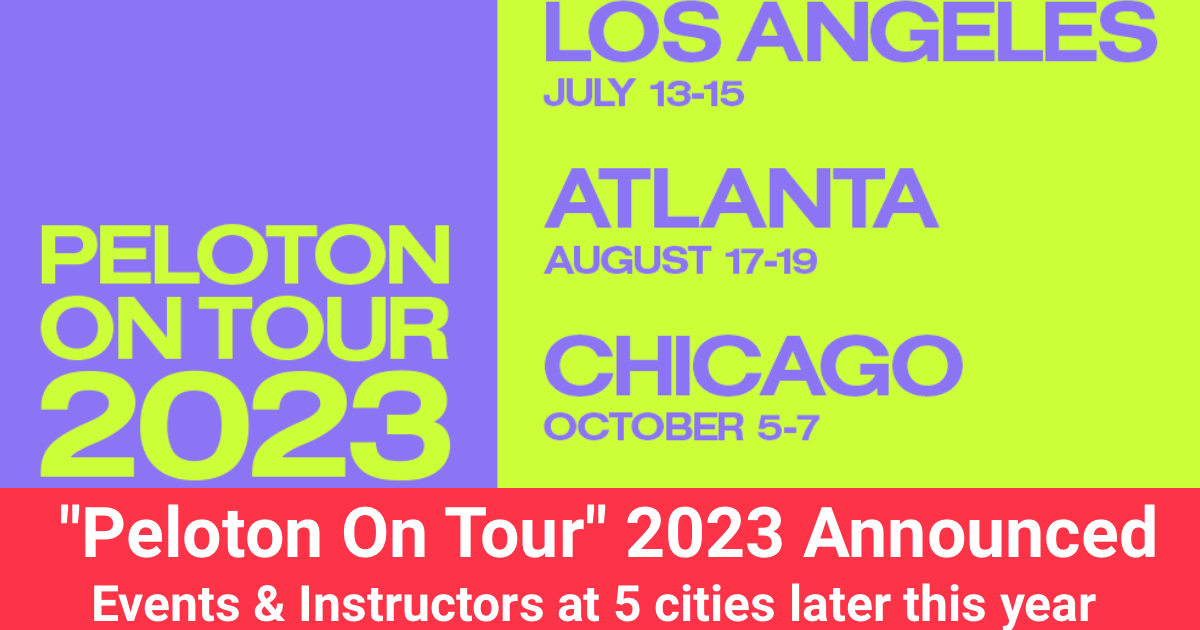 Lineup of Instructors for Peloton on Tour London 2023 Event - Peloton Buddy