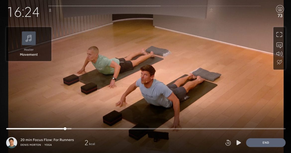 Focus Flow for Runners Yoga Class with Matt Wilpers and Denis Morton.