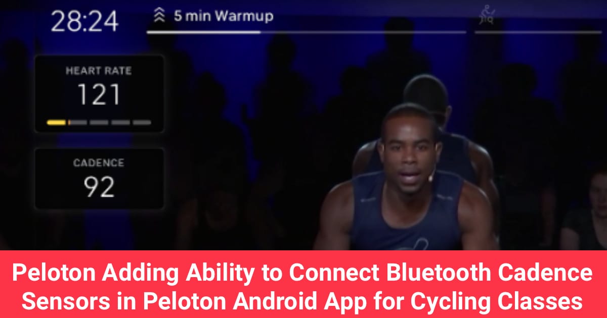 Does wahoo cadence sensor best sale work with peloton app