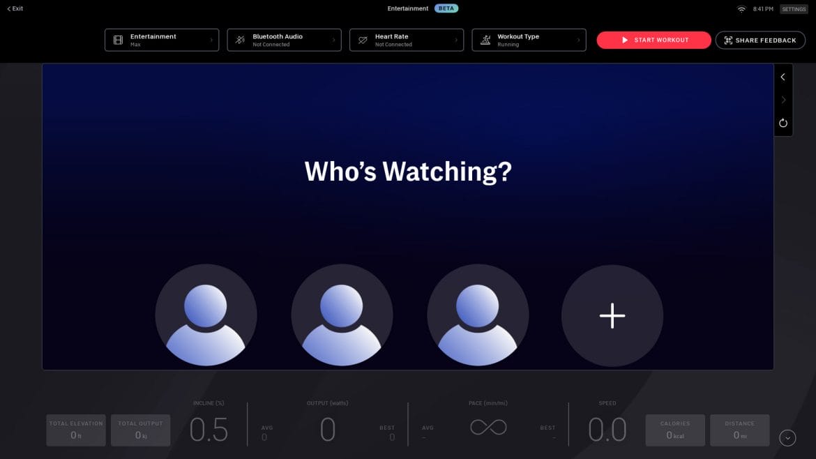 Option to select different HBO Max profiles.