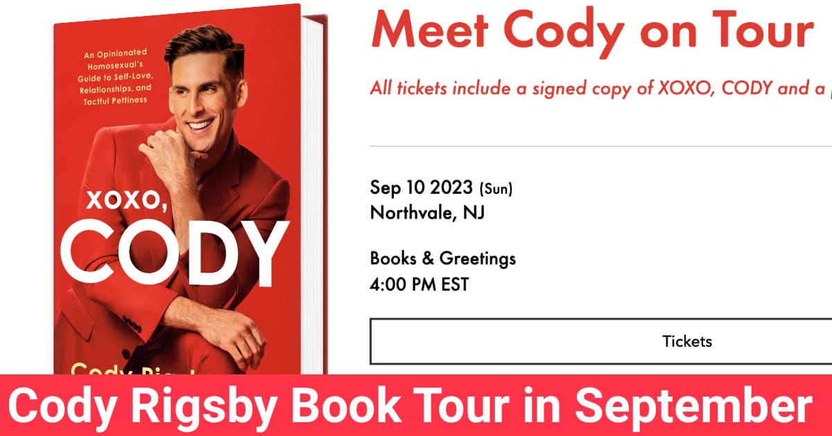 cody rigsby book tour dates 2023