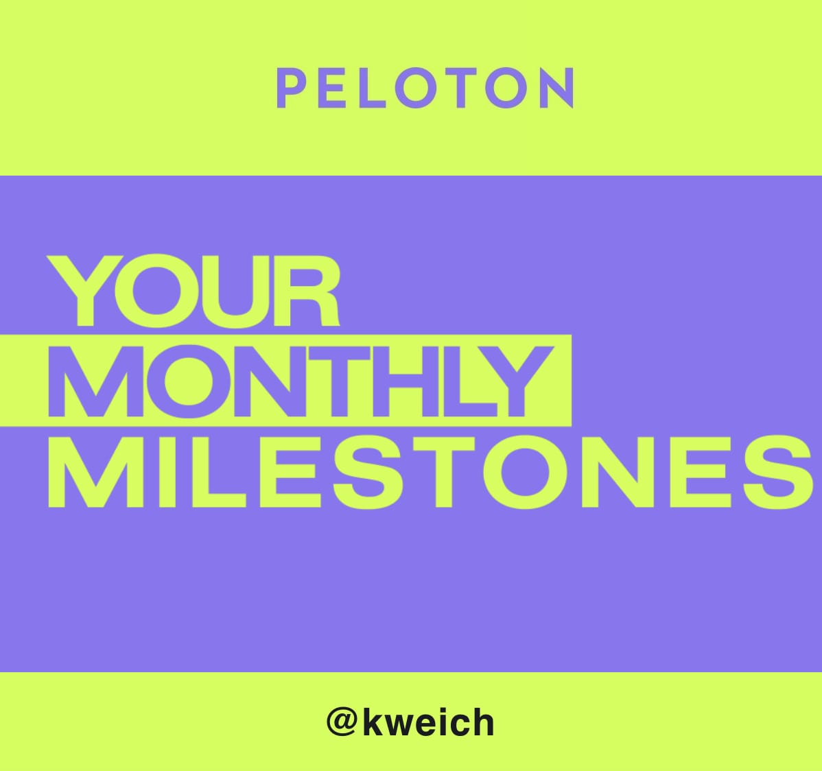 New Peloton monthly recap email format.