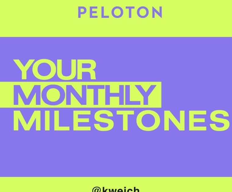 New Peloton monthly recap email format.