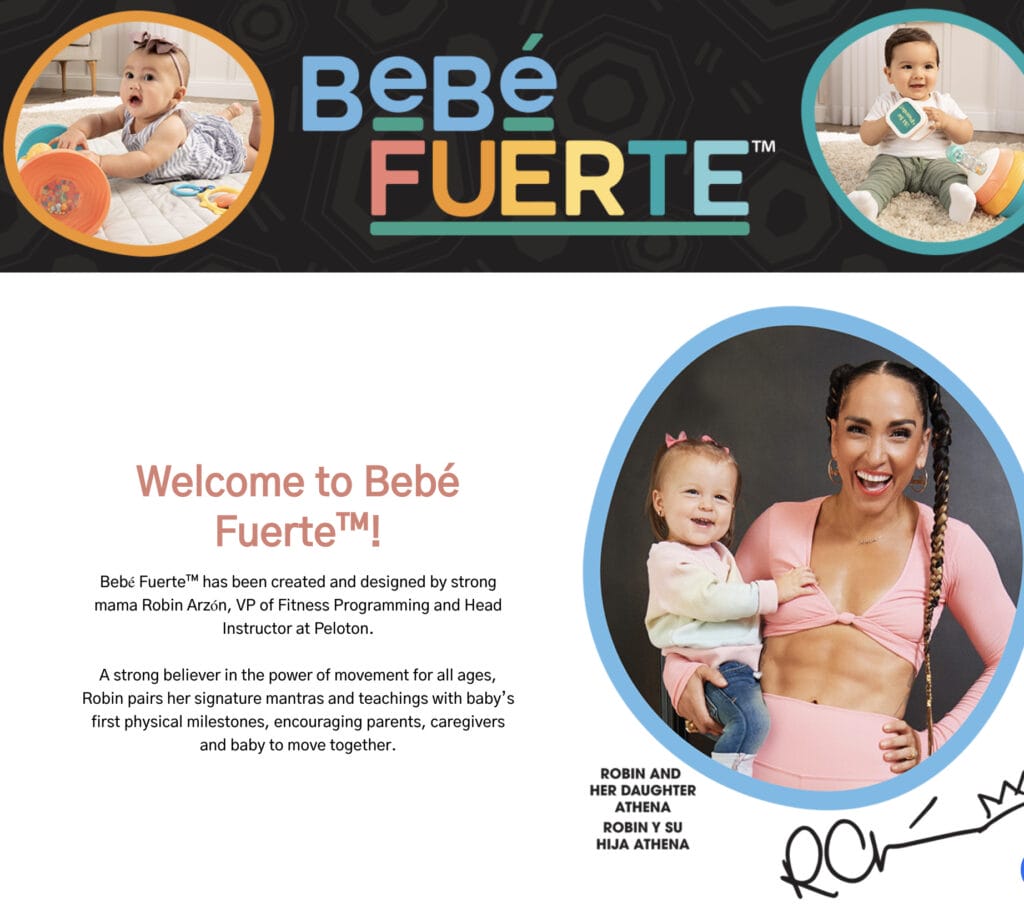 New "Bebé Fuerte" toys from Robin Arzon.