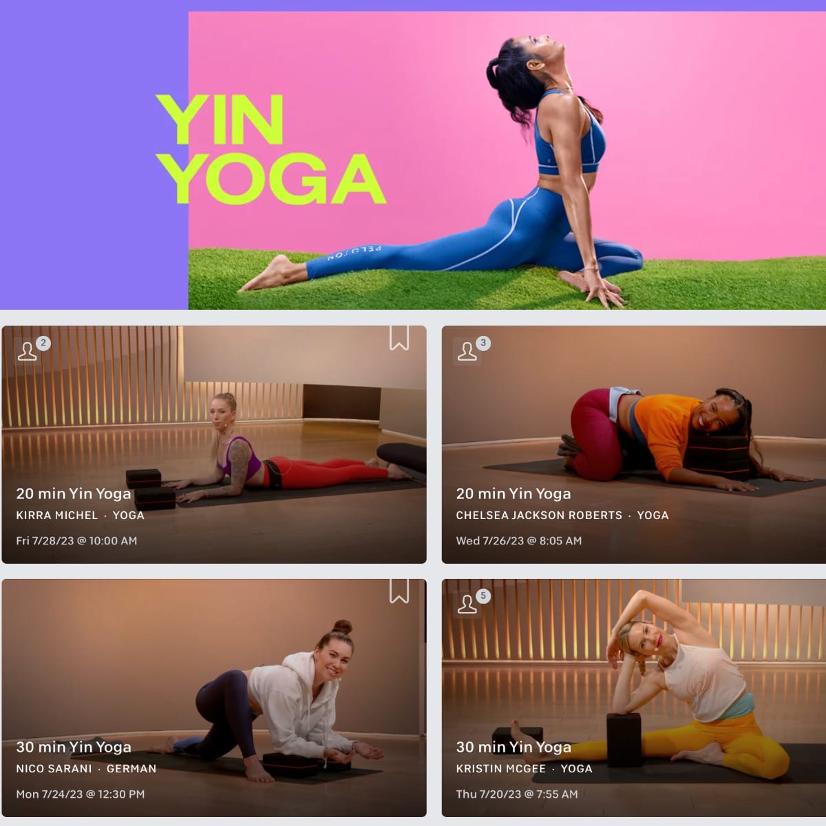 New Peloton Yin Yoga Coaches + Classes In German - Peloton Buddy