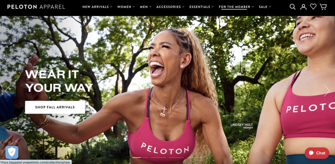 New Peloton Apparel campaign featuring members.