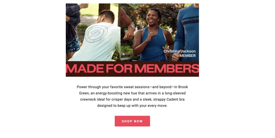 New Peloton Apparel campaign featuring members.