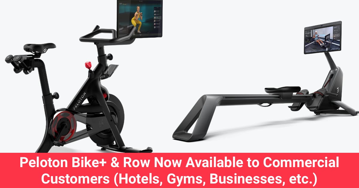 Peloton Bike Row Now Available to Commercial Customers Hotels