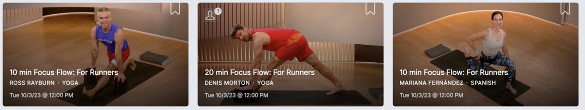 New Yoga Focus Flow for Runners Classes