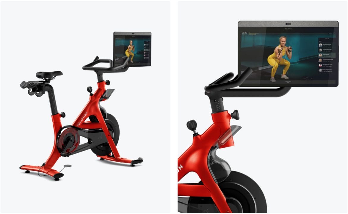 Peloton Bike+ in limited edition "candy" color.