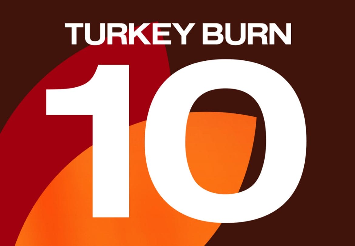 Peloton email about 10 years of Turkey Burn. Image credit Peloton.