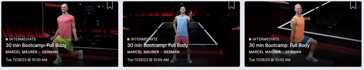 Tread bootcamps with Marcel Maurer.