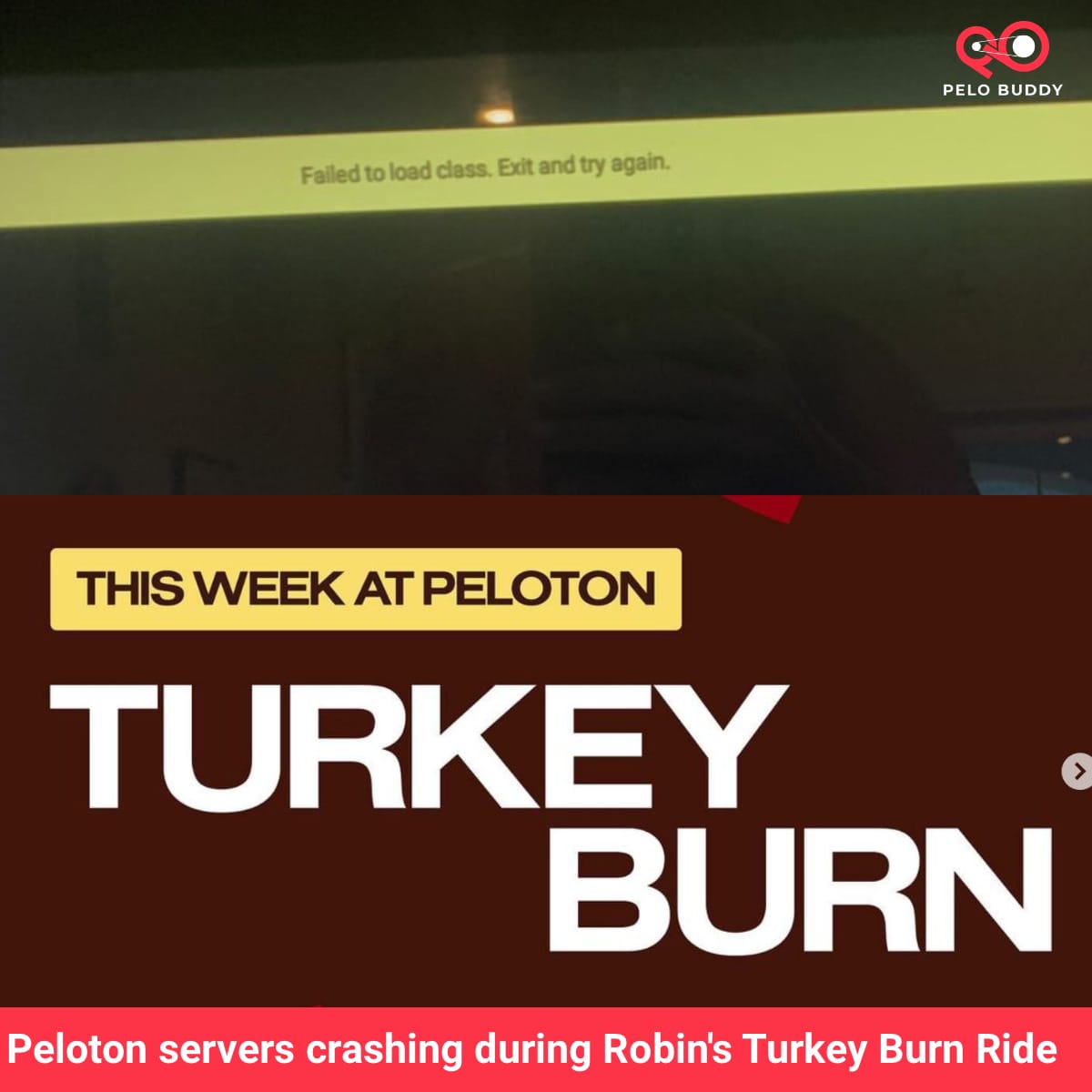 Peloton servers crashing during Robin Arzon Turkey Burn Ride on