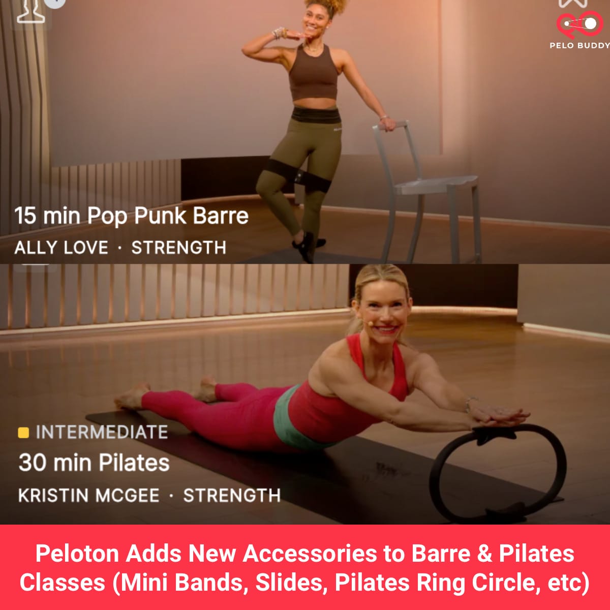 Peloton Adds New Accessories to Barre & Pilates Classes (Mini