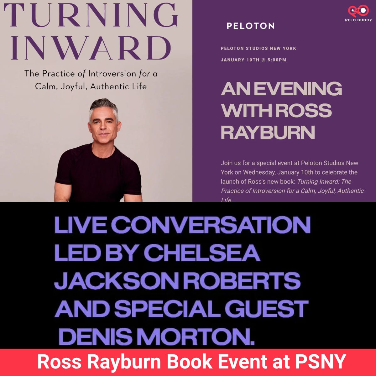 An Evening with Peloton Instructor Ross Rayburn: A Special Peloton Book  Launch Event - The Clip Out