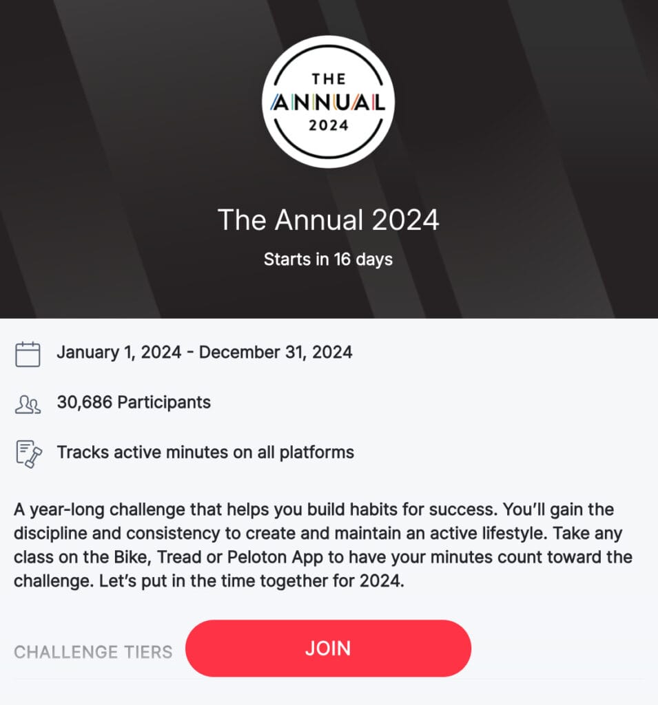 The Annual 2024 Challenge