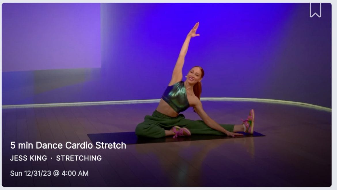 Dance Cardio classes released on December 31, 2023.