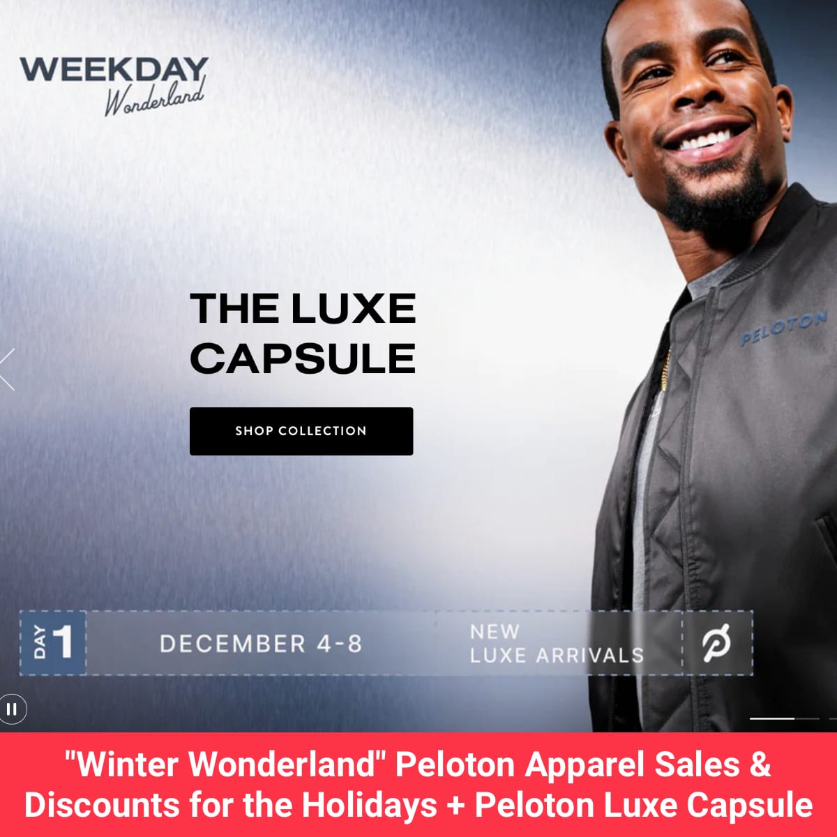 Winter Wonderland Peloton Apparel Sales & Discounts for the Holidays +  Peloton Luxe Capsule - Peloton Buddy