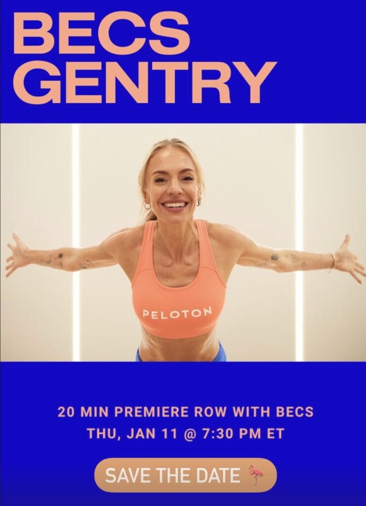 Becs Gentry premiere live row announcement. 